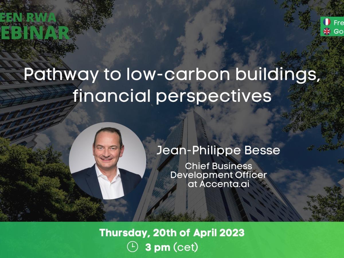 Webinar: Pathway to low-carbon buildings, financial�perspectives